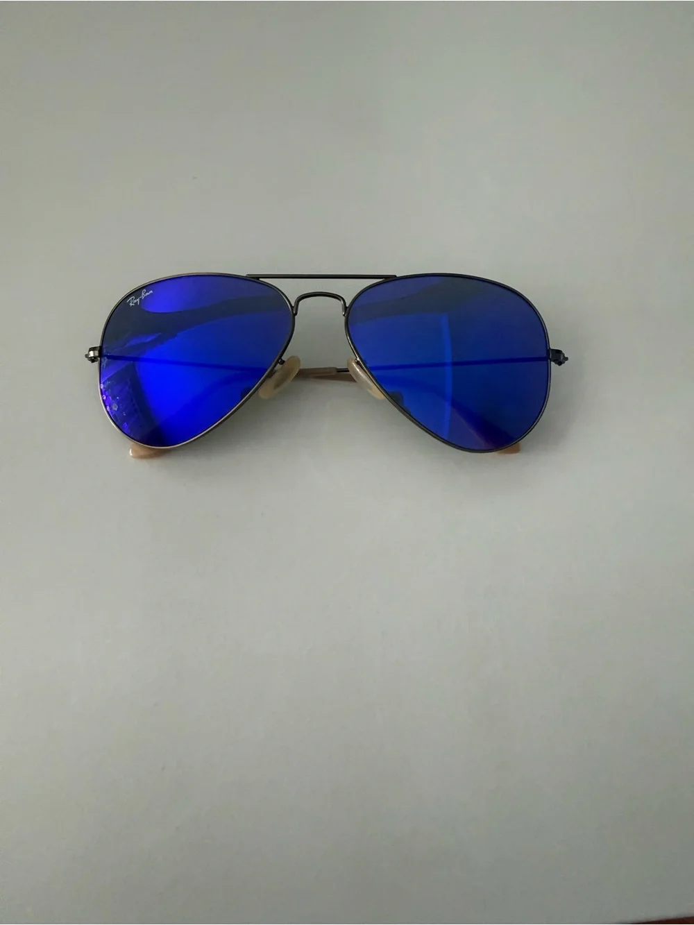 Ray-Ban Aviator Sunglasses - Purple/Blue Mirror Lenses